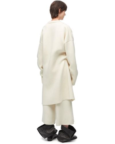 Loewe Oversized Draped Coat - White