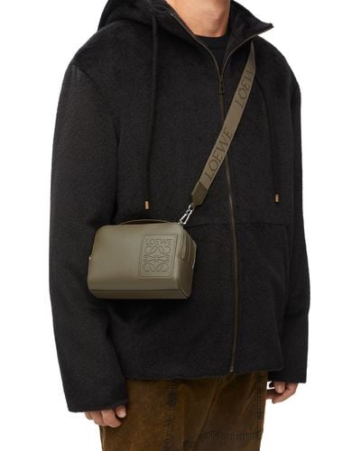 Loewe Luxury Mini Camera Crossbody Bag In Satin Calfskin - Green