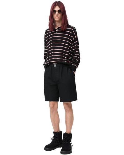 Loewe Luxury Shorts In Cotton - Black