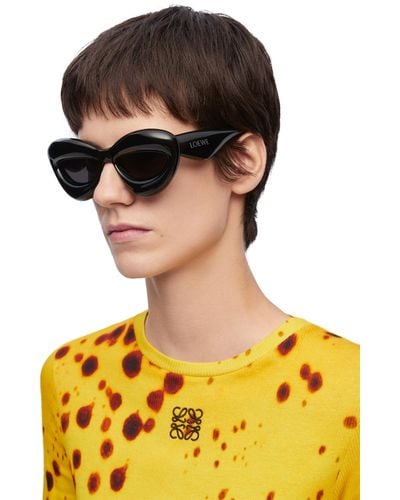 Loewe Inflated Cat-eye Acetate Sunglasses - Black