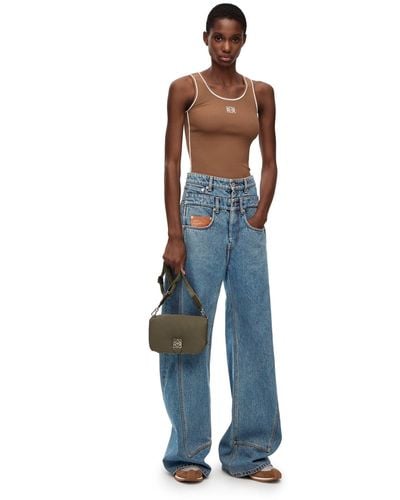 Loewe Luxury High Waisted Jeans In Denim For - Blue