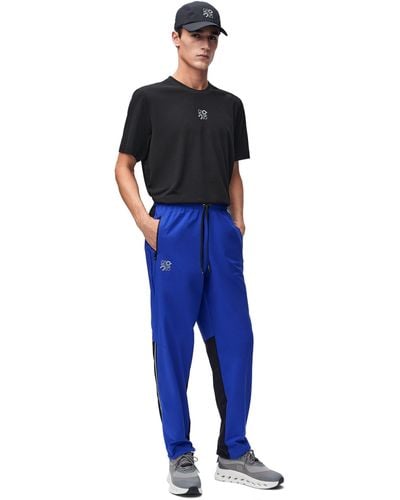 Loewe Luxury Tracksuit Trousers In Technical Shell - Blue