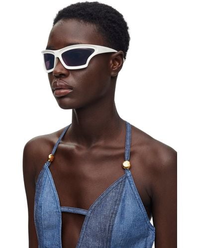 Loewe Luxury Arch Mask Sunglasses - Blue
