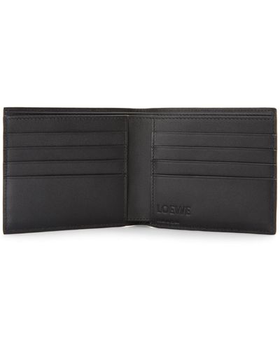 Loewe Leather Bifold Wallet - Gray