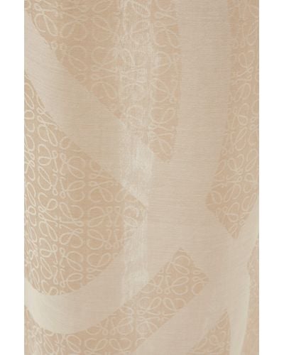 Loewe Luxury Pareo In Cotton - Natural