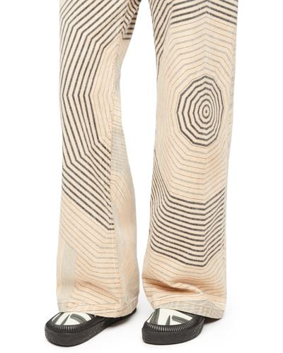 Loewe Luxury Terra Vulca Lace-up Sneaker In Printed Canvas - Natural
