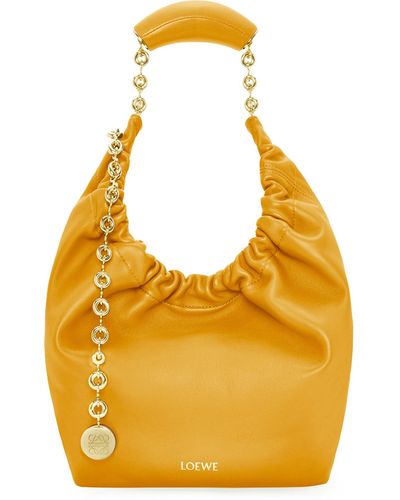 Loewe Small Squeeze Bag In Nappa Lambskin - Orange