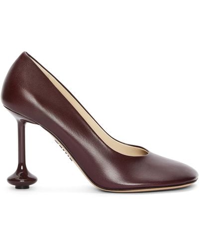 Loewe Leather Toy Court Shoes 90 - Brown