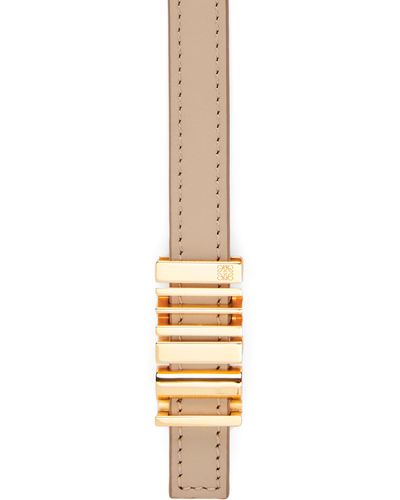 Loewe Luxury Graphic Belt In Classic Calfskin - Metallic
