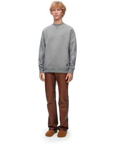 Loewe Relaxed Fit Sweatshirt In Cashmere And Cotton - Multicolour