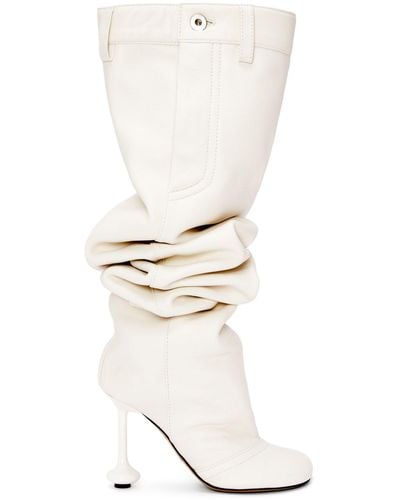 Loewe Toy Over The Knee Boot In Nappa Lambskin - White