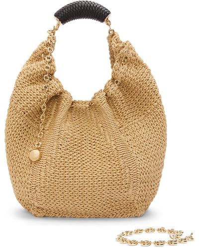 Loewe Medium Squeeze Bag In Cord And Calfskin - Metallic