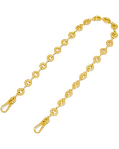 Loewe Luxury Donut Chain In Brass - Metallic