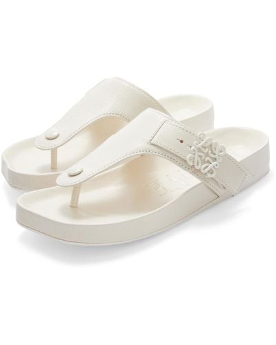 Loewe Anagram Sandal - White