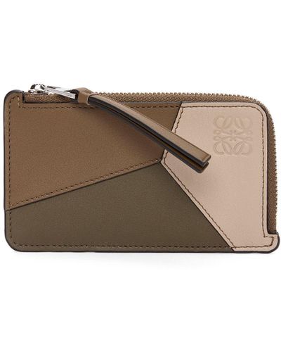 Loewe Puzzle Coin Cardholder In Classic Calfskin - Multicolour
