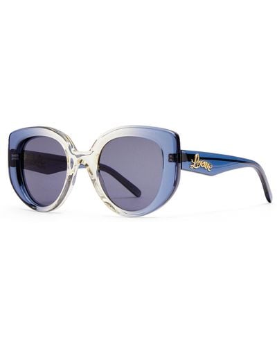 Loewe Luxury Butterfly Sunglasses In Acetate - White