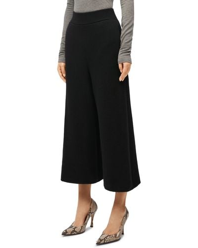 Loewe Luxury Cropped Pants In Cashmere - Black