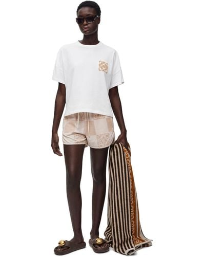 Loewe Boxy Fit T-shirt In Cotton - White