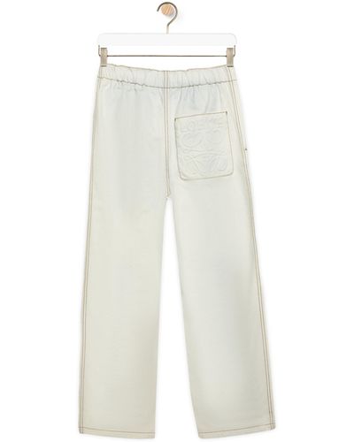 Loewe Luxury Drawstring Jeans In Denim - White