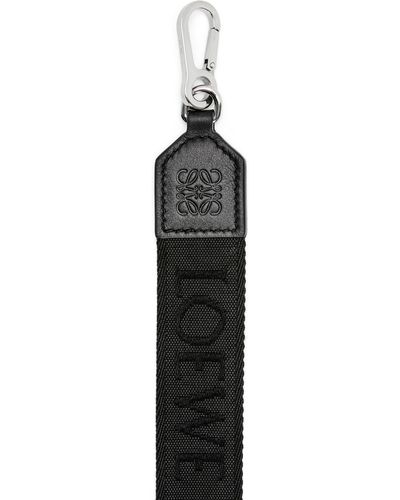 Loewe Luxury Strap In Cotton And Calfskin - Blue