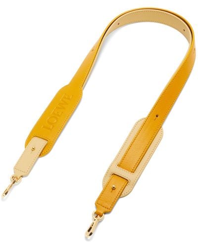 Loewe Luxury Pad Strap In Classic Calfskin For - Yellow