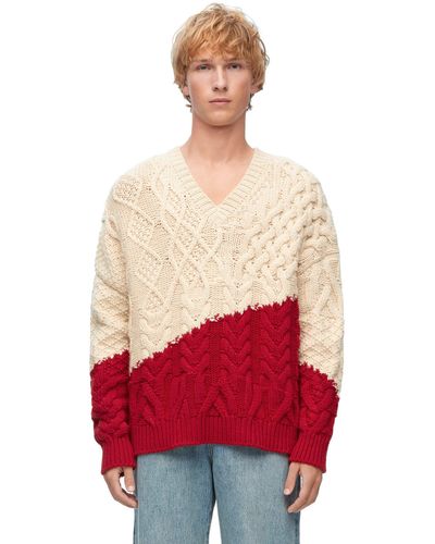 Loewe Sweater In Wool - Red