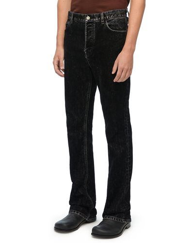Loewe Luxury Bootleg Jeans In Denim - Black