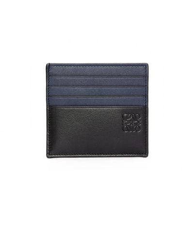 Loewe Leather Open Bicolour Card Holder - Multicolour