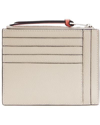 Loewe Luxury Large Coin Cardholder In Soft Grained Calfskin - Multicolor