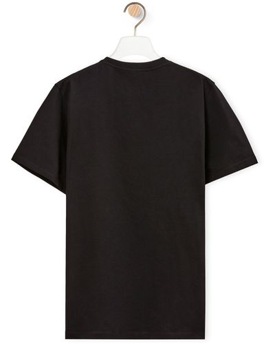 Loewe Regular Fit T-shirt In Cotton - Black