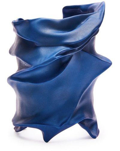 Loewe Wow Cuff In Coloured Aluminium - Blue