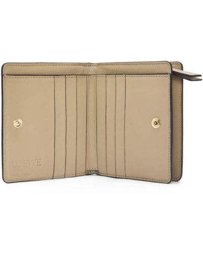 Loewe Luxury Puzzle Compact Zip Wallet In Classic Calfskin For - Multicolor
