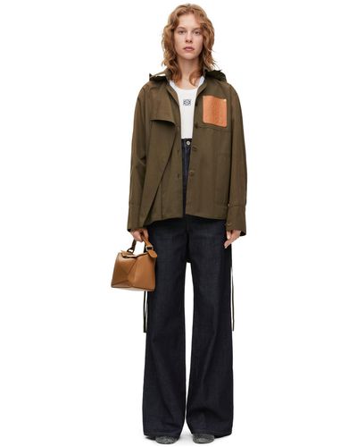 Loewe Hooded Parka In Cotton - Multicolour