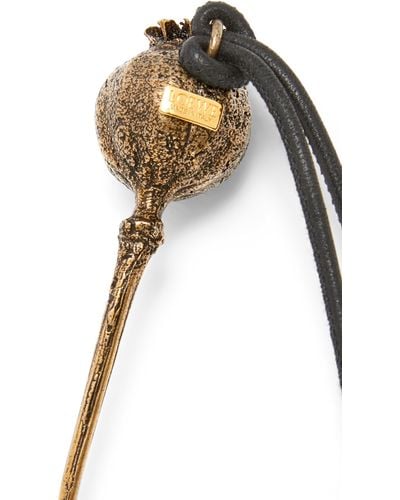 Loewe Poppy Seed Pendant In Brass And Enamel - Metallic