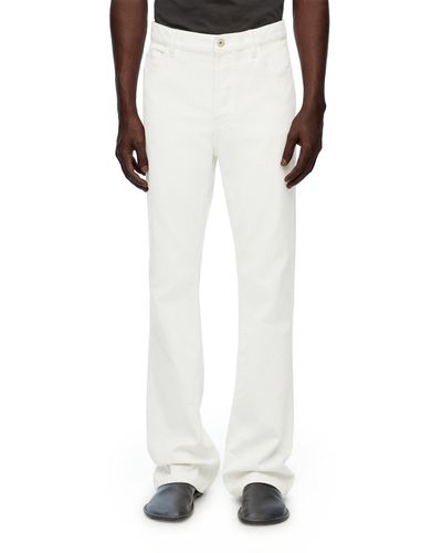 Loewe Luxury Bootleg Jeans In Denim - White