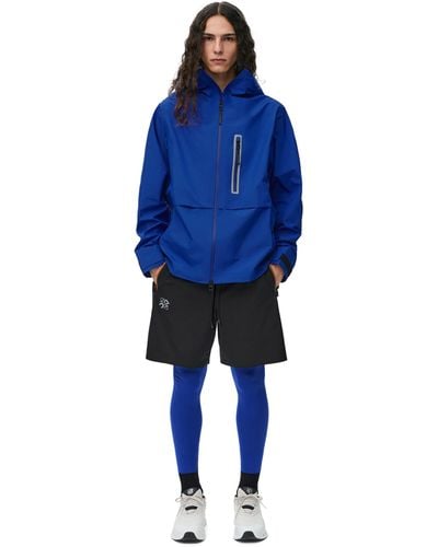Loewe Storm Jacket In Technical Shell - Blue