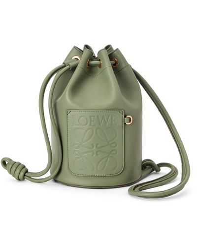 Loewe Small Sailor Bag In Nappa Calf - Green