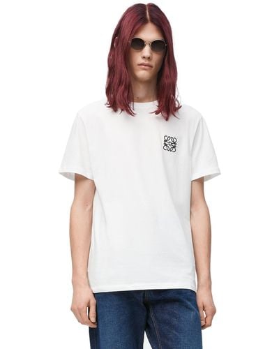 Loewe Regular Fit T-shirt In Cotton - White