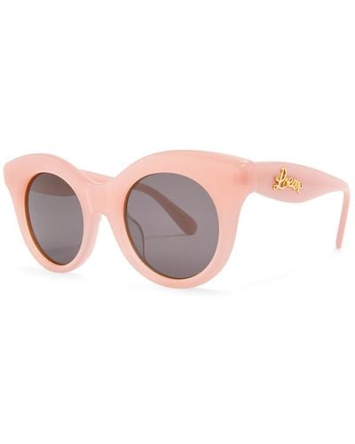 Loewe Luxury Tarsier Sunglasses In Acetate - Pink