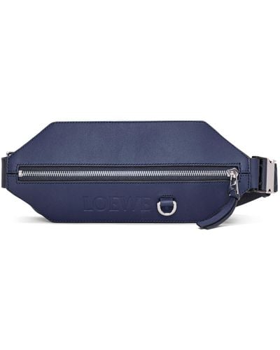 Loewe Luxury Convertible Sling In Classic Calfskin - Blue