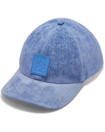 Loewe Patch Logo-embellished Cotton-blend Baseball Cap - Blue