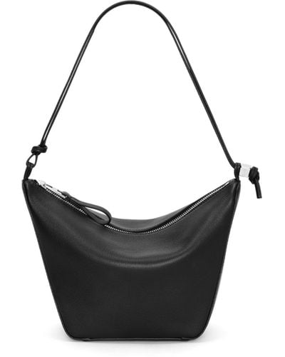Loewe Luxury Mini Hammock Hobo Bag In Classic Calfskin - Black