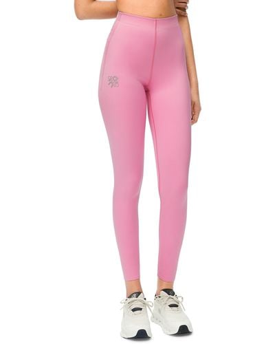 Loewe Luxury Active Tights In Technical Jersey - Pink