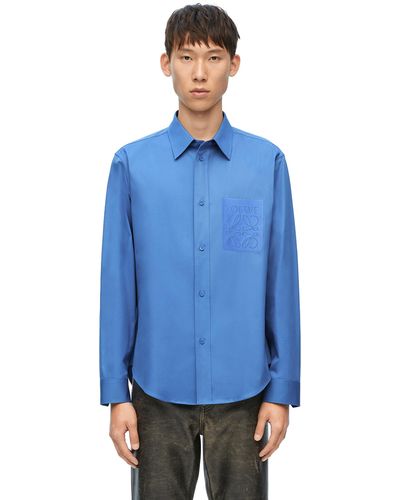 Loewe Luxury Shirt In Cotton For - Blue