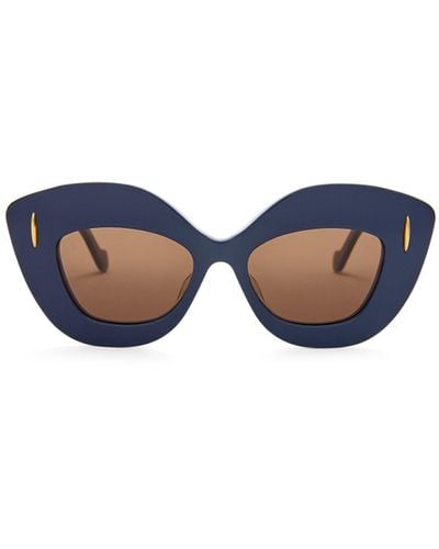 Loewe Luxury Retro Screen Sunglasses In Acetate - Multicolour