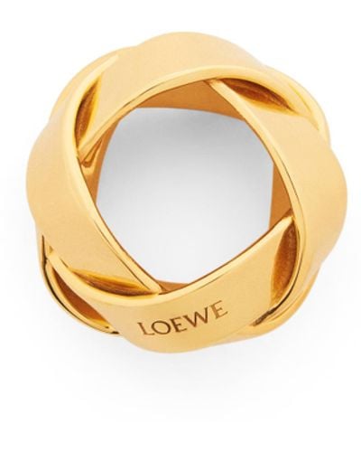 Loewe Luxury Chunky Nest Ring In Sterling Silver For - Metallic