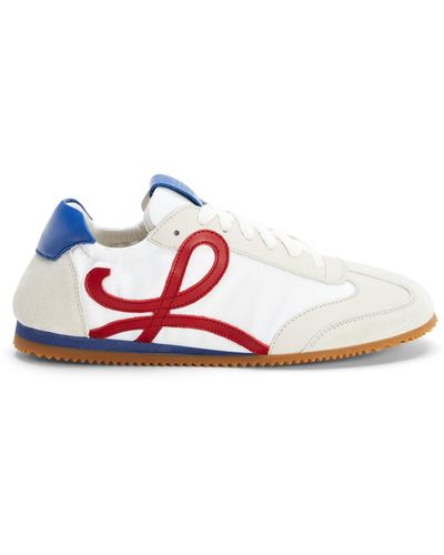 Loewe Flow Runner Leather Trainers - White