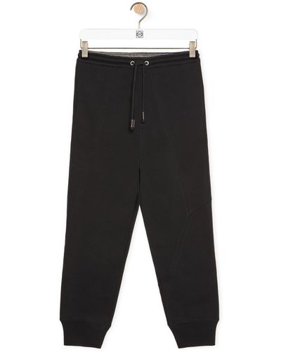 Loewe Puzzle Joggers In Cotton - Black