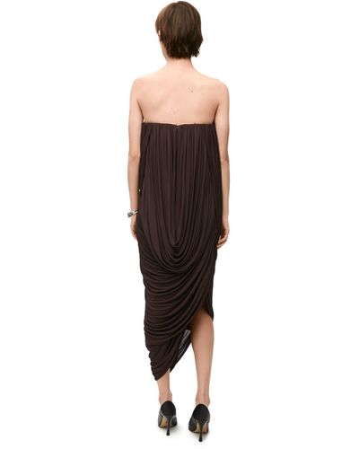 Loewe Luxury Bustier Dress In Viscose For - Black