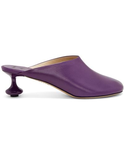 Loewe Luxury Toy Mule In Goatskin For - Purple